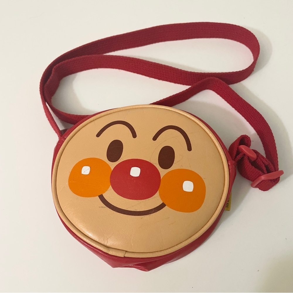 Anpanman Face Round Shoulder Bag Made in Japan Ito Industries